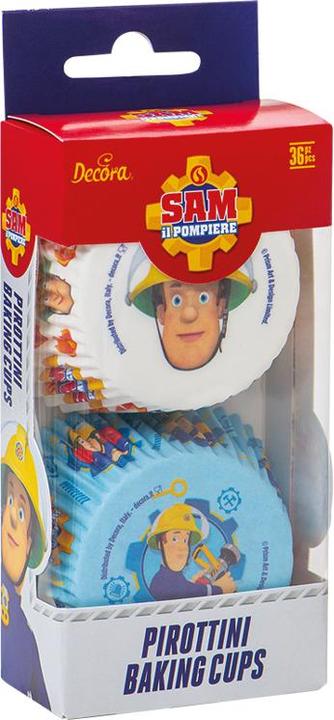 Actual product image Decora Muffin Baking Tin 36 Pieces, Fireman Sam Style 1 (5 cm)