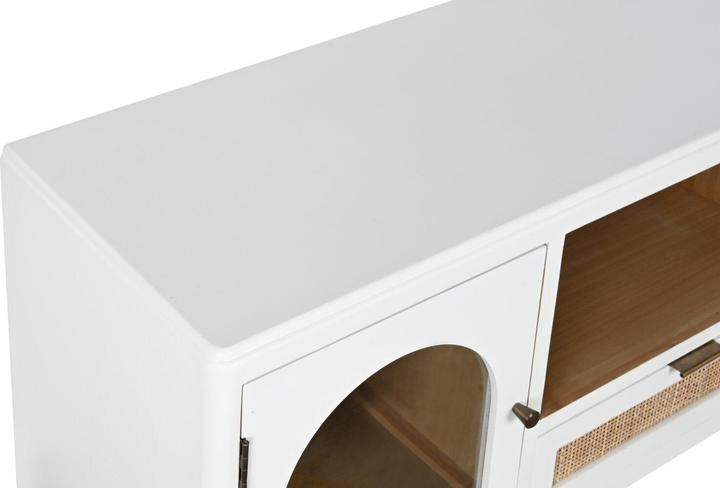 Actual product image Esprit TV furniture Home White Crystal Paolownia wood 120 x 40 x 50 cm (120 x 40 x 50 cm)