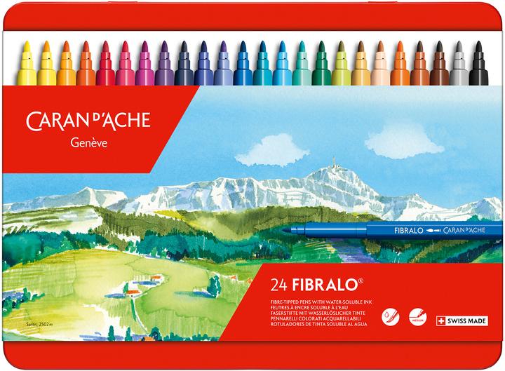 Produktbild Caran d'Ache Fibralo Metallschachtel (Mehrfarbig, 24 x)