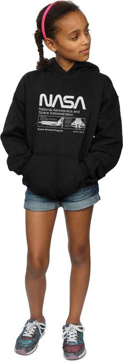 Actual product image Nasa Girls Classic Space Shuttle Hoodie (116)