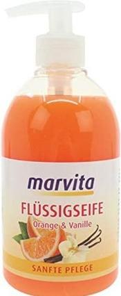 Image du produit Marvita Orange & Vanille Savon liquide avec distributeur 500ml - Pack de 6 (Lotion pour le corps, 500 ml)
