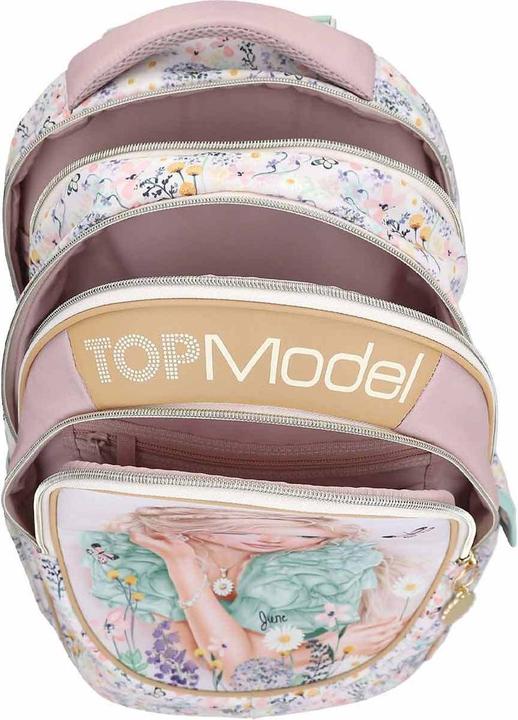 Image du produit Top Model Topmodel - School Backpack SUMMER FEELING - Pastel Shades with Sage-Colored Details - 44x34x24 c... (19.60 l)