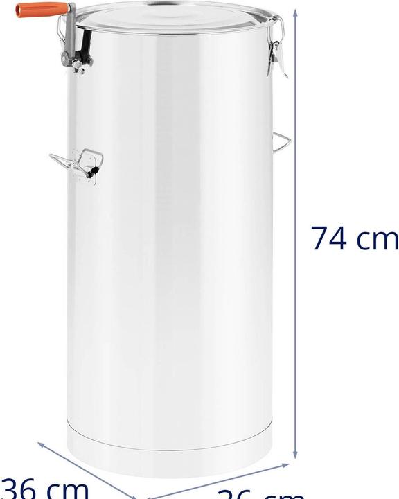 Actual product image Wiesenfield Honey Extractor - tangential - hand-powered - 2 frames