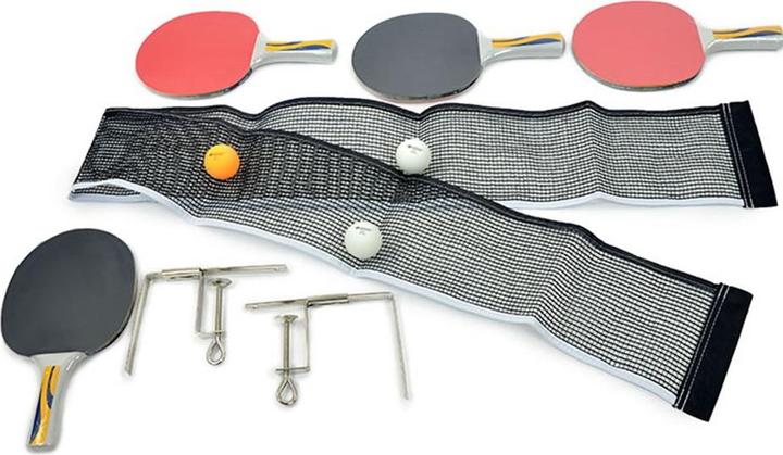 Actual product image Donic Schildkröt Pingjum Tennis racquet set Donic Appelgren 300 4 RAK + 3 balls + Net