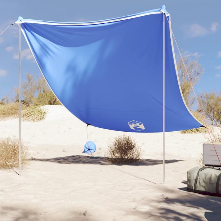 Image du produit VidaXL Tente d'ombrage de plage avec sacs de sable 214 x 236 cm (Tente de plage, 0.18 kg, 4 personnes)