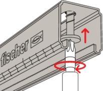 Image du produit Fischer FIS 538754 Rail de montage FLS 17/1.0 - 3m