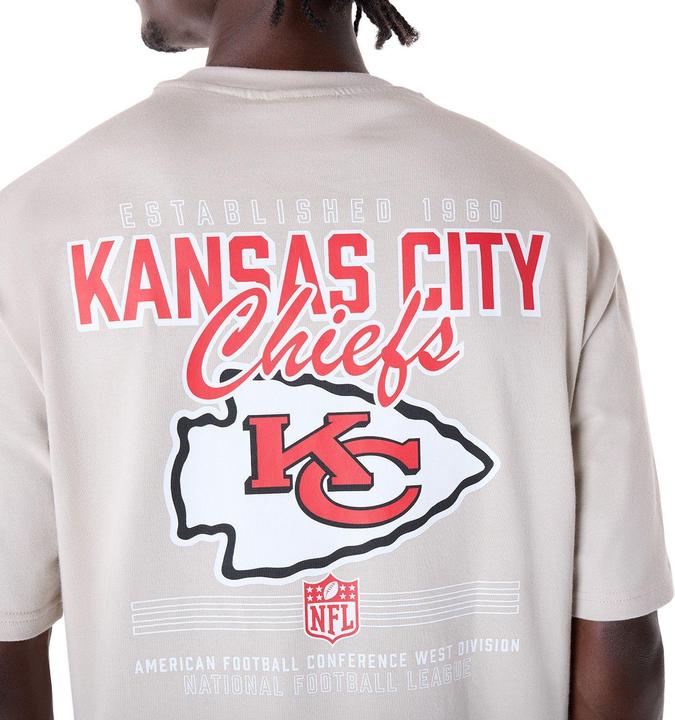 Immagine prodotto New Era NFL Shirt - BACKPRINT Kansas City Chiefs stone - L (L)