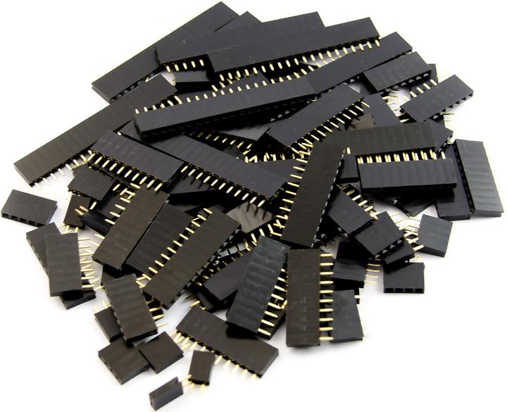 Actual product image Purecrea Male / Female Connector Set Female Pin RM 2.54 mm / 100 pcs.
