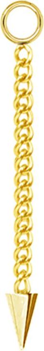 Produktbild Star Piercing Anhänger vergoldet Kette mit Anhänger Cone (Chirurgenstahl 316L, ohne Messing)
