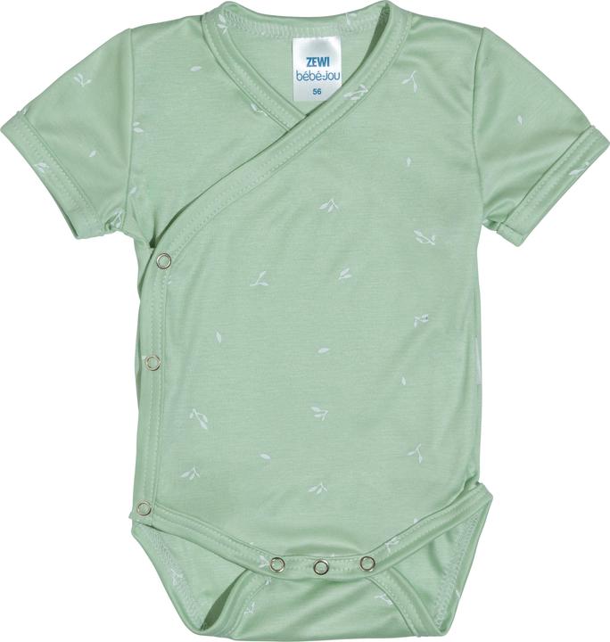 Actual product image Zewi Wrap-around bodysuit short-sleeved Tencel (74)