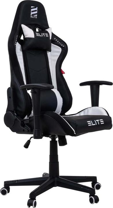 Image du produit Elite Chaise de jeu MG200 Destiny, RGB noir-blanc