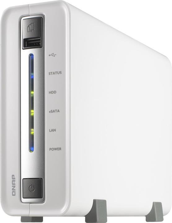 Actual product image QNAP TS-110, iSCSI NAS for 1x SATA, Windows AD, NFS
