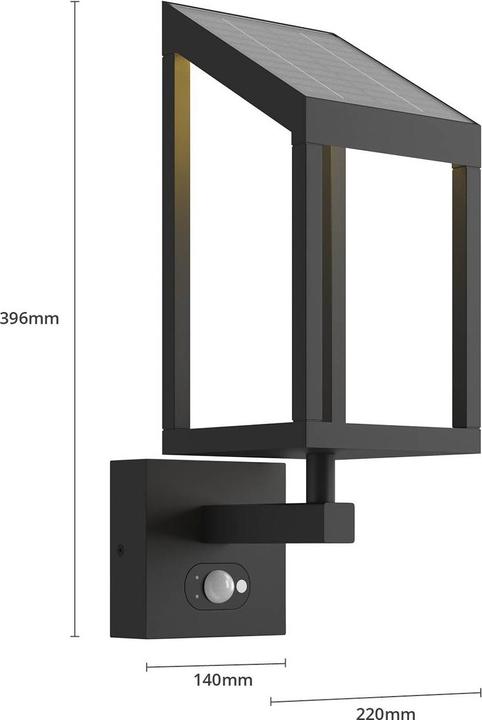 Immagine prodotto Lucande Timeo LED Solcelle applique Grafite (185 lm, IP54)