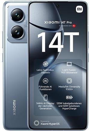 Produktbild Xiaomi 14T Pro (512 GB, Titan Blue, 6.67", Dual SIM, 50 Mpx, 5G)