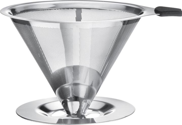Westmark Permanent filter/dripper coffee, with cup holder, Brasilia, top surface 10 cm, 18/8 stainless steel