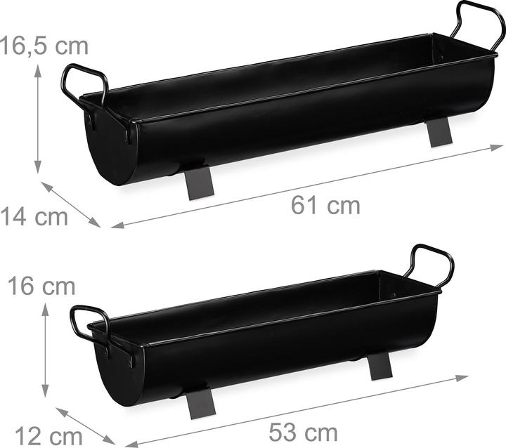 Produktbild Relaxdays Blumenkasten (61 cm)