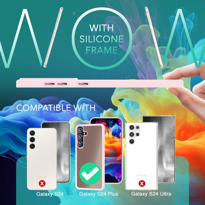 Produktbild Nalia Semi-Transparente Hybrid Hülle mit Schutzrahmen (Samsung Galaxy S24+)