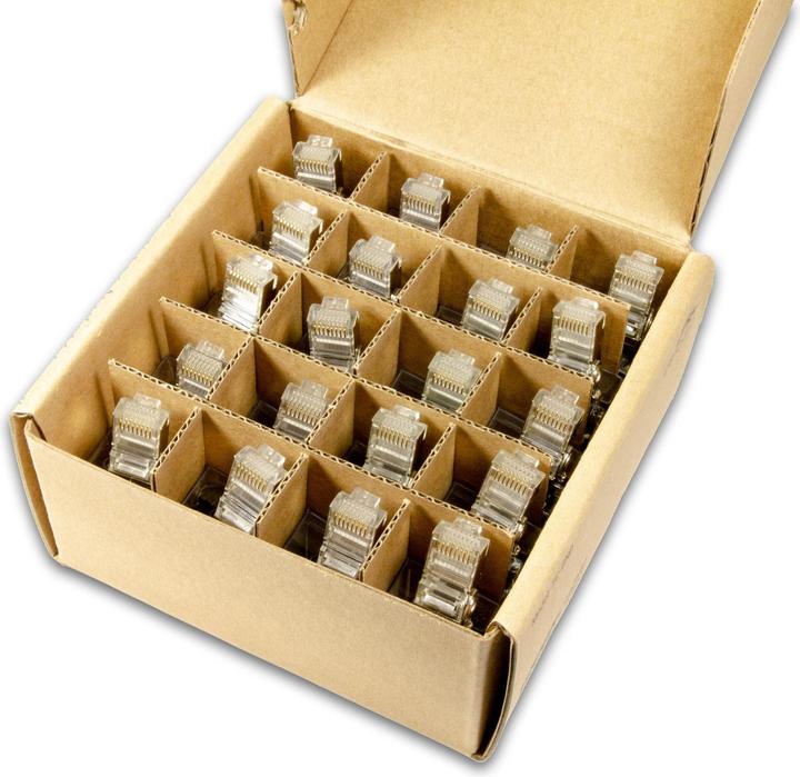 Immagine prodotto Ubiquiti Spina RJ45 Cat.5e, con ESD 20 pezzi, trasparente (Accessori di rete, Cavo di rete)