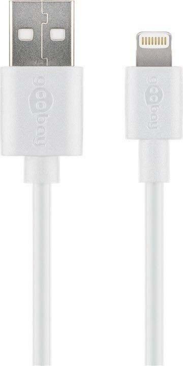Actual product image Goobay Lightning USB charging and synchronisation cable (1 m, USB 2.0, 5 W)