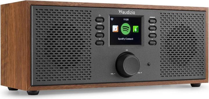 Actual product image Audizio Internet Radio Rimini wood look (Web radio, Bluetooth)
