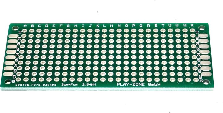 Play-Zone Experimentierplatine 3cm x 7cm Grün (Platine)