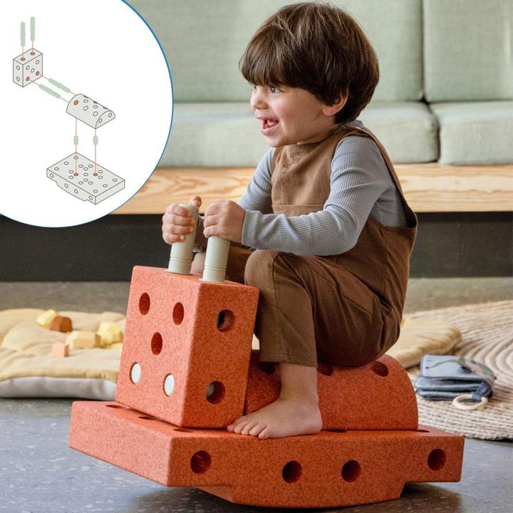 Image du produit Modu Explorer-Set - Jeu de construction Jouet d'équilibre, toboggan, bascule