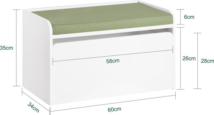 Produktbild SoBuy Spielzeugtruhe