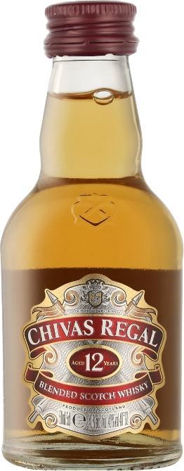 Actual product image Chivas Regal Whisky Chivas 5 cl Scotch Blend 12 years old (Blended Whisky, Scotch whisky, 1 x 5 cl)