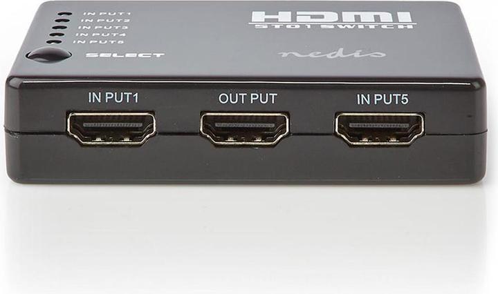 Immagine prodotto Nedis Switch T HDMI a 5 porte 5X ingresso HDMIT 1x uscita HDMIT 1080p 3,4 Gbps ABS Nero