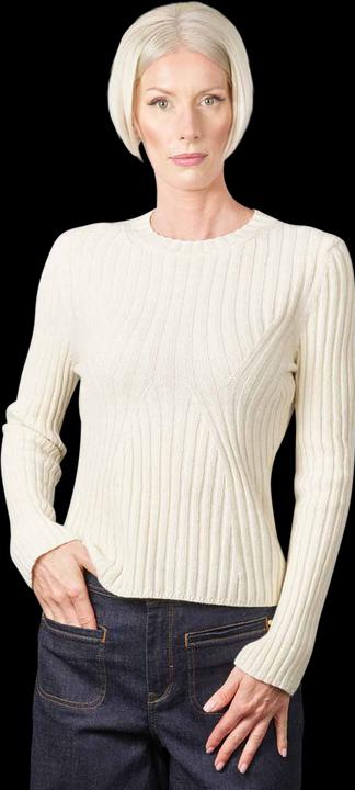 Marc O'Polo Long Sleeve Pullover Transfer Detail Creamy Whit