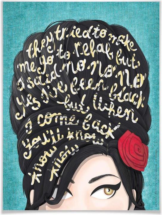Image du produit Trenddeko Tohmé - Amy Winehouse : Réadaptation (100 x 120 cm)