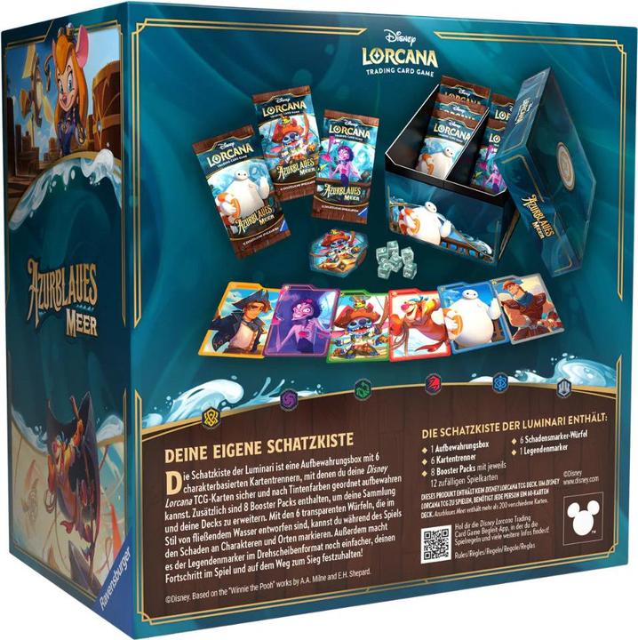 Produktbild Disney Lorcana: Azurblaues Meer - Schatzkiste der Luminari -D- (Deutsch, Booster Display)