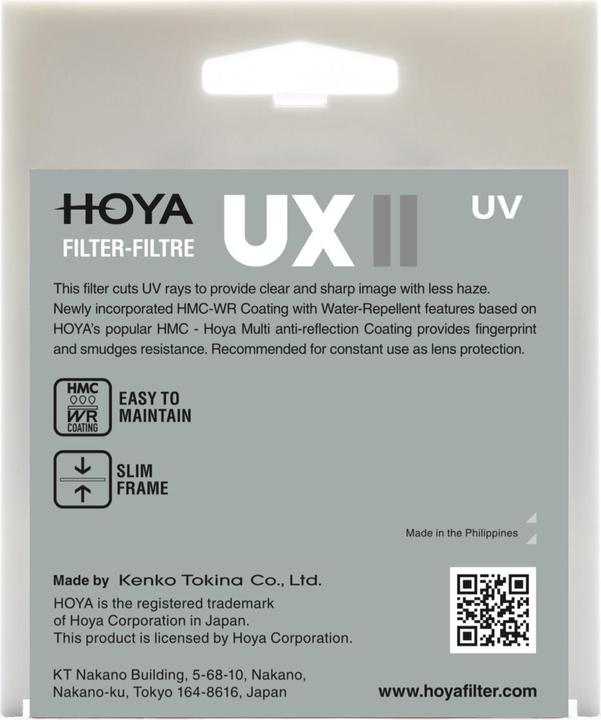 Image du produit Hoya UX II UV Filter (62 mm, Filtre UV)
