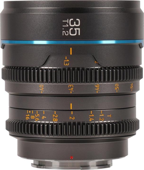 Immagine prodotto Sirui MS35R-G Night Walker 35mm T1.2 S35 Cine Lens (attacco RF Gun Metal Gray) (Novità) (Offerta speciale) (Canon RF, APS-C / DX)