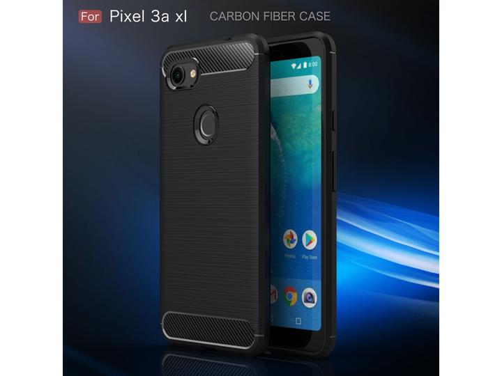 Immagine prodotto Screenguard Google Pixel 3a XL Cover Carbon Brushed Soft TPU (Google Pixel 3a XL)