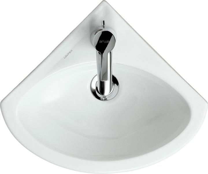Image du produit Laufen Lave-mains d'angle PRO L 440x380mm m ÜL 1 version HL blanc (380 mm, 440 mm)