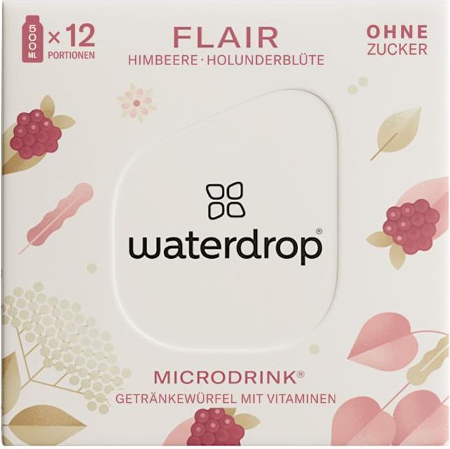 Actual product image Waterdrop Microdrink Flair (6x12 Pack) (Raspberry, Elderflower, 12 x)