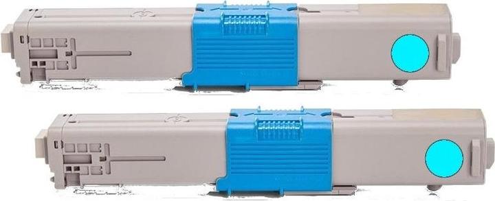 Image du produit Hermex Compatible OKI C331DN Cartouches d'impression couleur cyan 2 pièces (C)