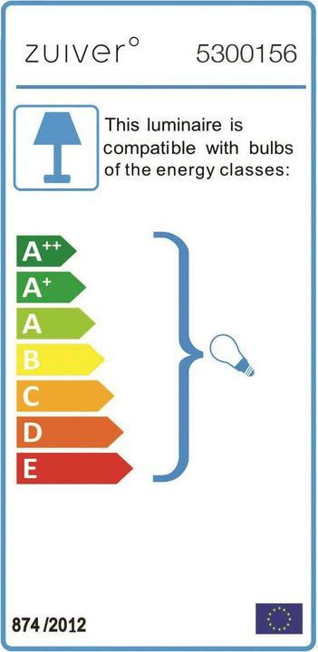 Label énergétique Zuiver Charlie (E27)