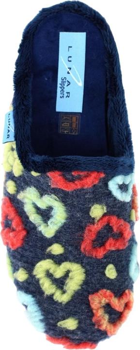 Actual product image Lunar Womens/Ladies Valentine Mule Slippers (37)