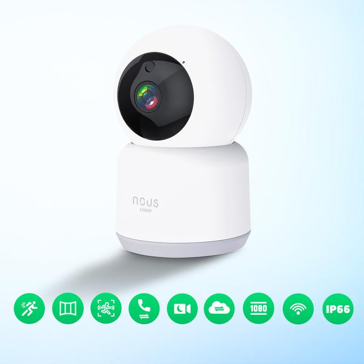 Actual product image Nous W2 Smart WiFi PTZ IP Camera (1920 x 1080 Pixels)