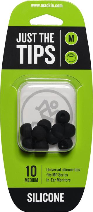 Mackie MP & CR Buds Medium Silicone Black Tips Kit