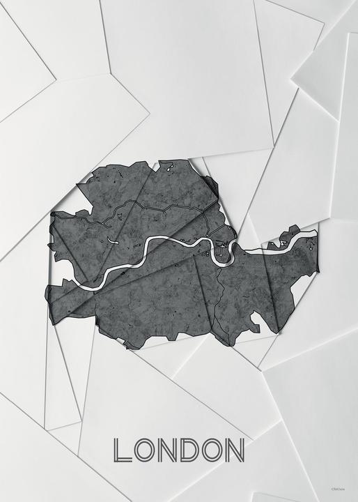 Actual product image ChiCura Maps London (50 x 70 cm)