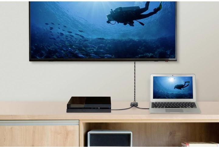 Immagine prodotto SpeaKa Professional SP-HSW-231 Switch HDMI a 2 porte con capacità Ultra HD 7680 x 4320 Pix
