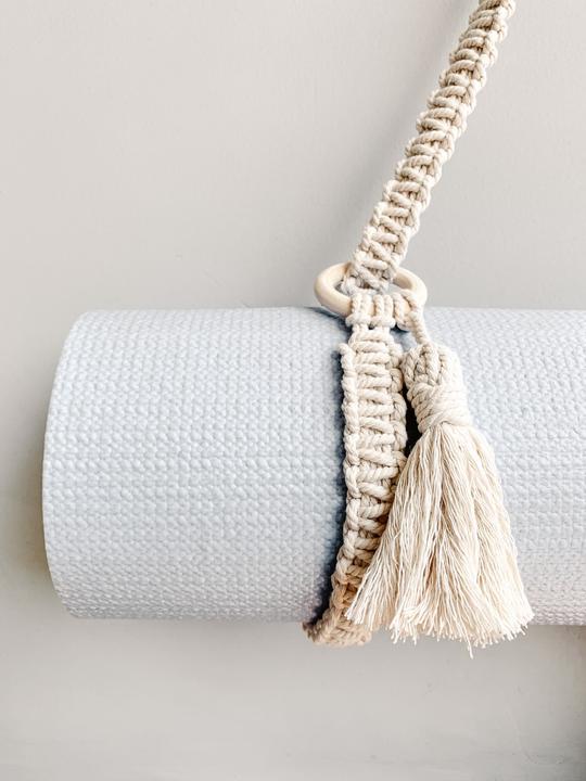 Actual product image Sasak Market Strap for yoga mat macrame