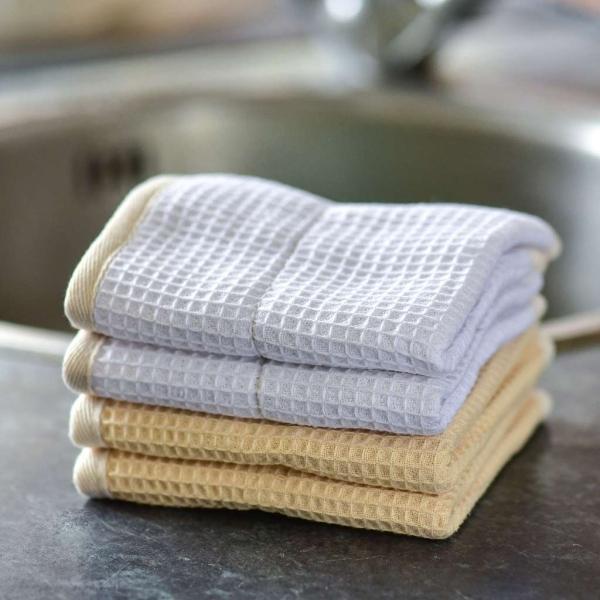 Actual product image Jungle Culture Reusable dishcloths - white - 100% organic sisal/cotton cloth