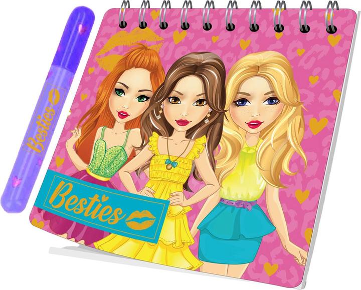 Produktbild Besties Mini-Notizbuch mit Stift (8 x 8 cm)