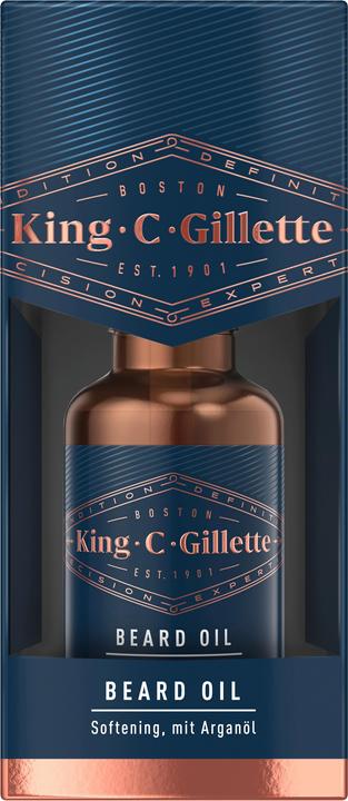 King C. Gillette Huile Barbe Homme (30 ml)