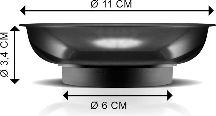Produktbild Stahlwerk Magnetschale Zoll aus Kunststoff mit starkem Magnet 4 Stück (4 x)