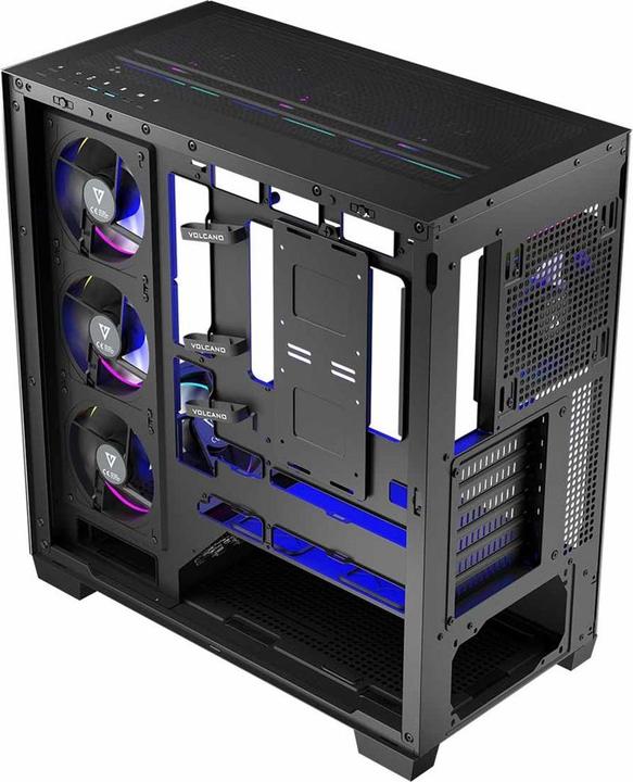 Actual product image Modecom Computergehäuse VOLCANO STELLAR ARGB MIDI 8F (mATX, Mini-ITX, ATX)